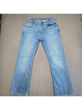 Levis 34x30 Mens Jeans Light Blue 527 Bootcut